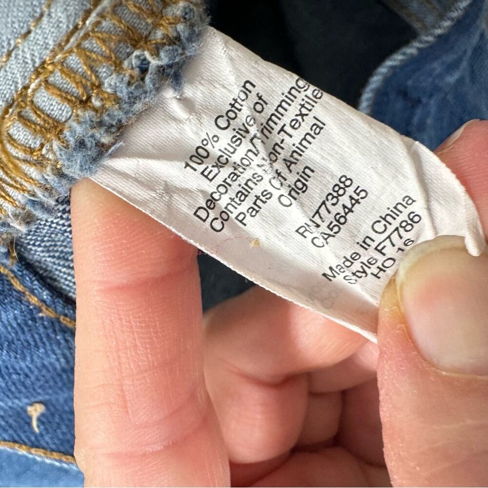 Madewell Blue The Perfect Vintage Jeans Womens 26 Raw Hem High Rise Denim Casual - Picture 13 of 13